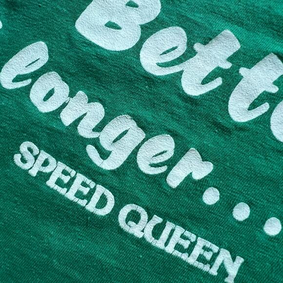 Vintage 70s Champion Built Better to Last Longer Speed Queen T Shirt Single M - Picture 3 of 9